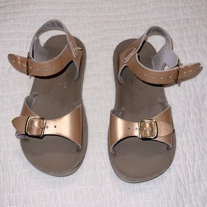 Rose gold Salt Water Sun-San Surfer sandals